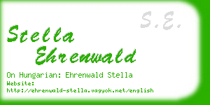 stella ehrenwald business card